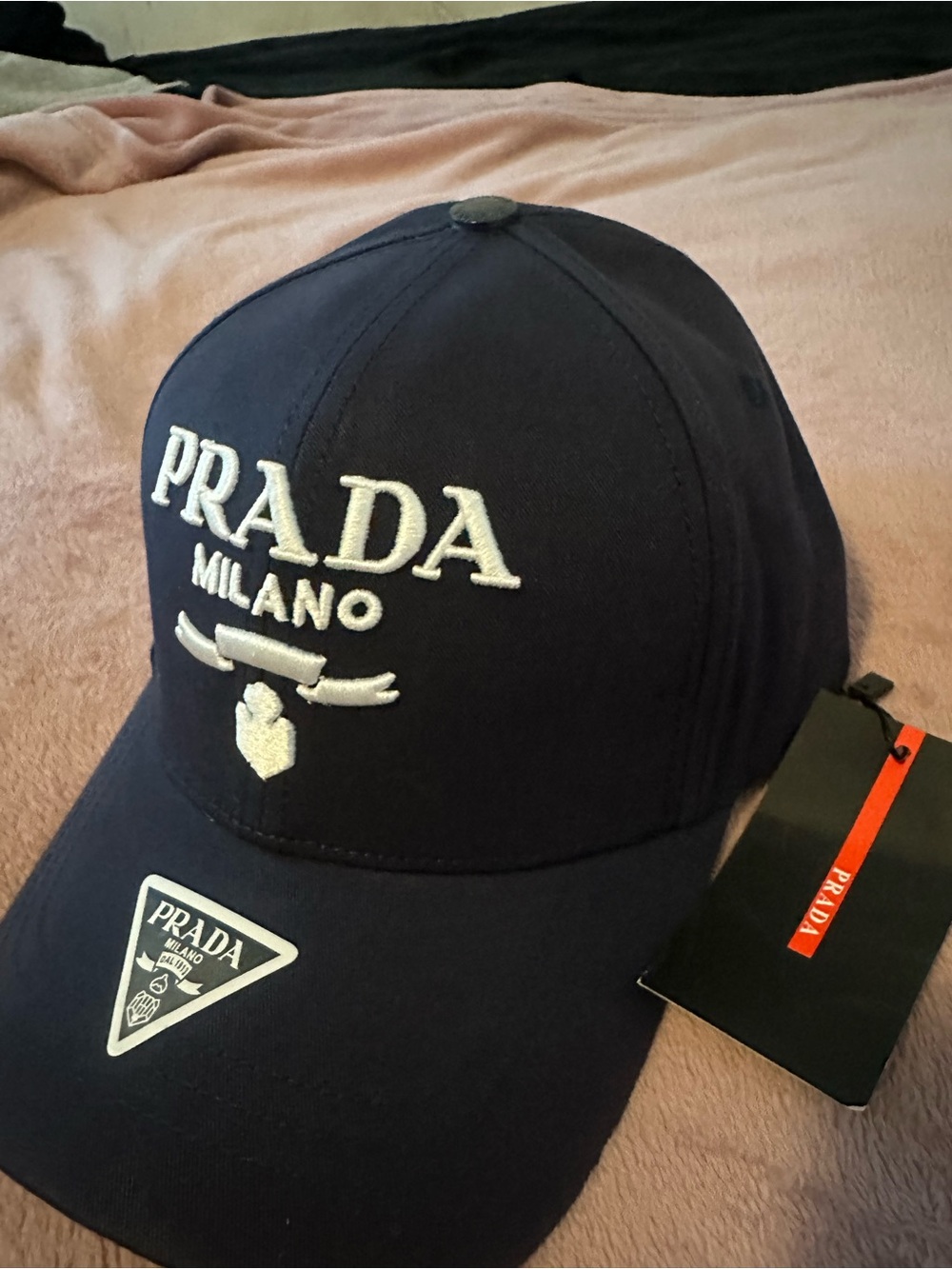 Prada Black Men's Bag with Branded Interior